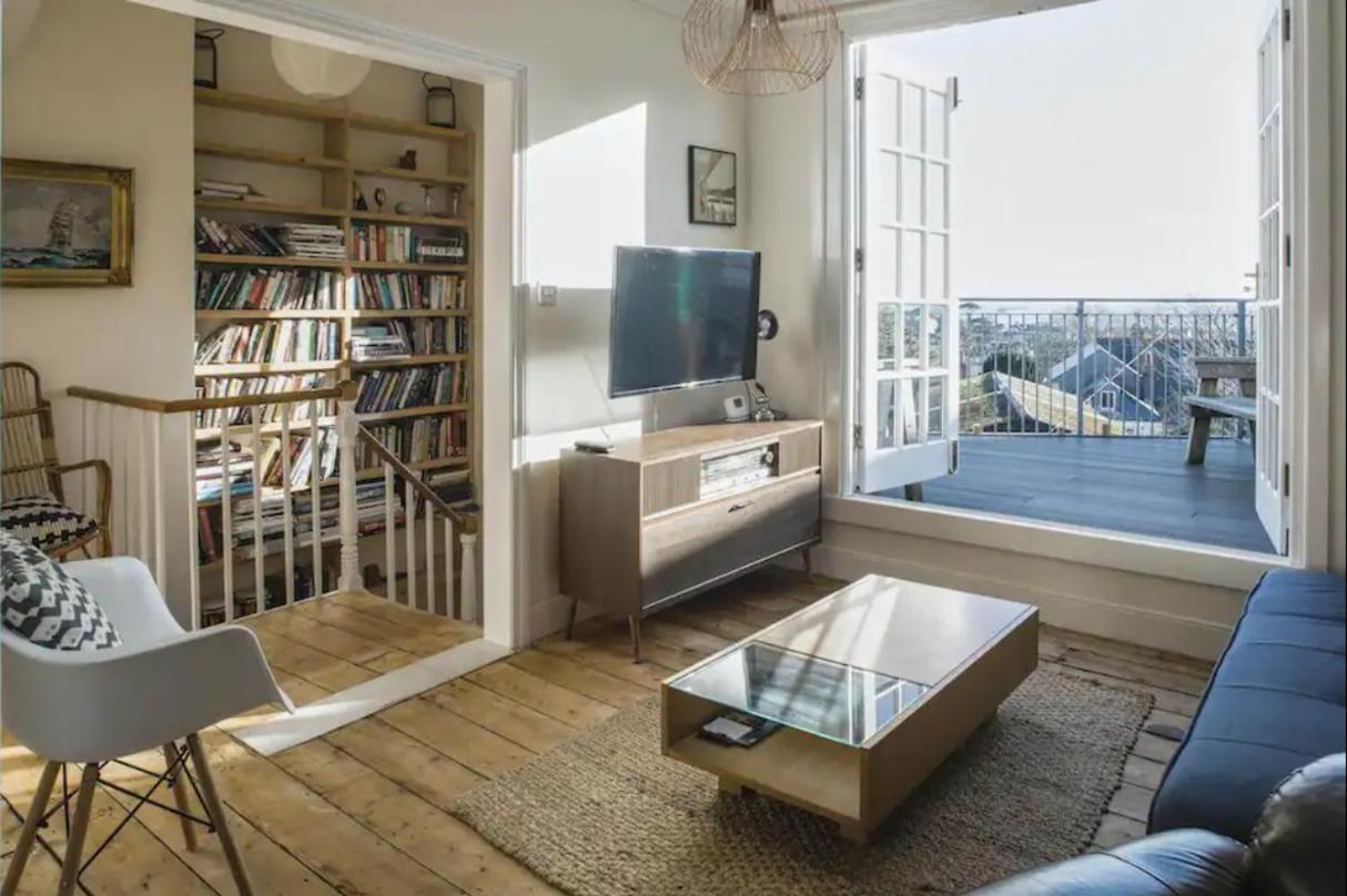 Falmouth Townhouse With Panoramic Sea View Terrace المظهر الخارجي الصورة